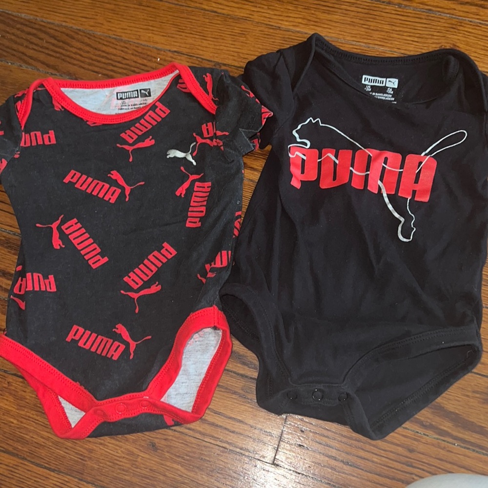 Two Puma 12month onesies